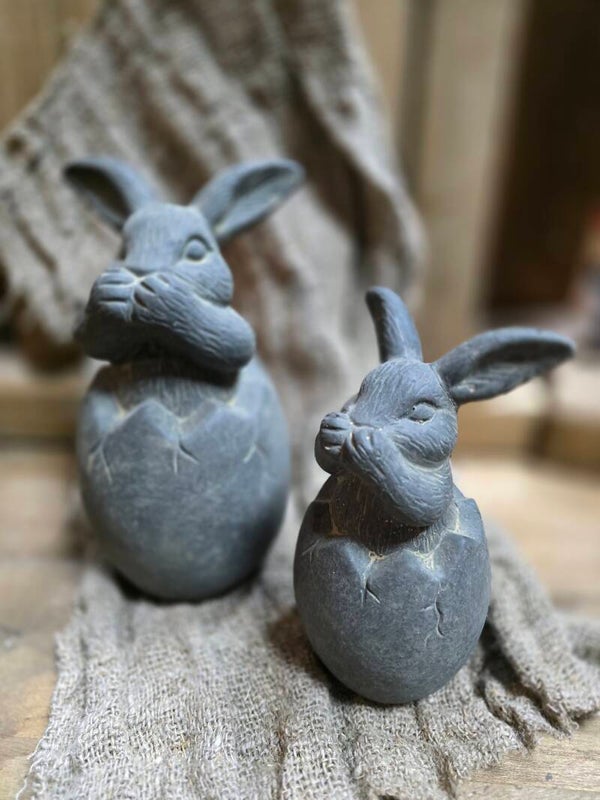 Rabbit In A Egg Majestic Vintage M