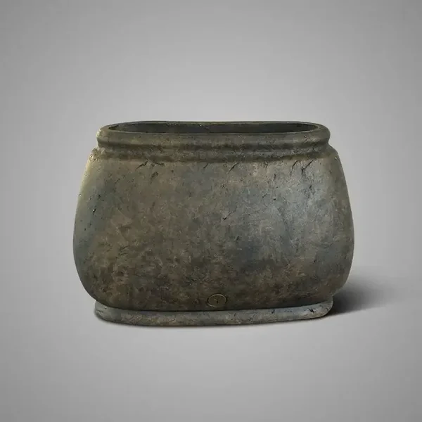 Planter Oval Luxury Majestic Brown L 48X20X34