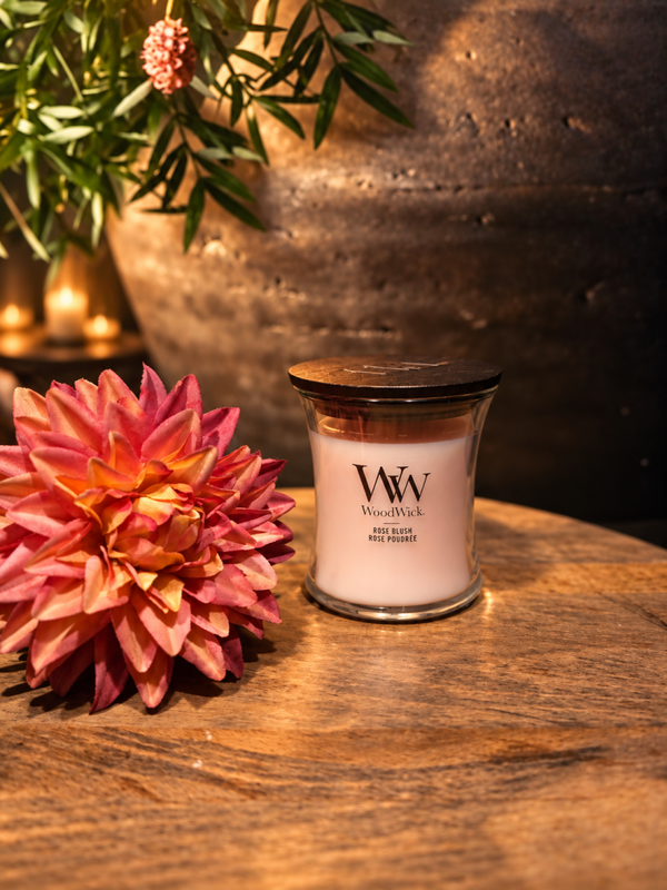 WoodWick - Rose Blush - Mini Geurkaars