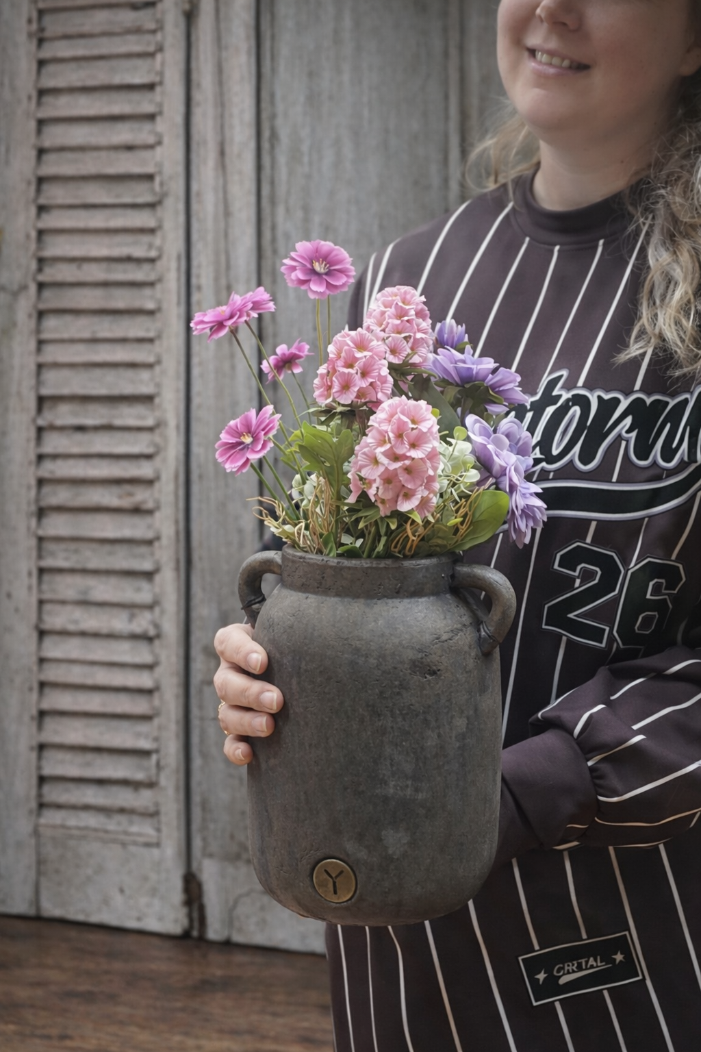 Brown pot brynxz met takjes