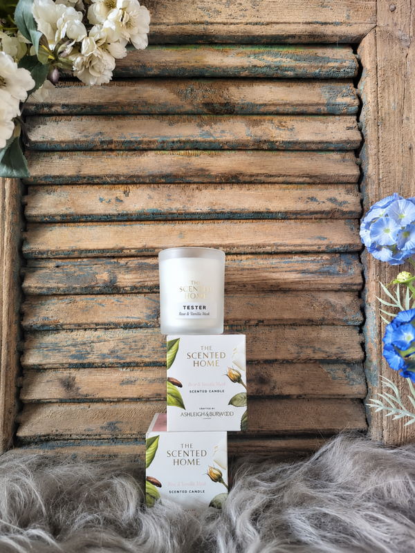 Kaars rose & vanilla musk