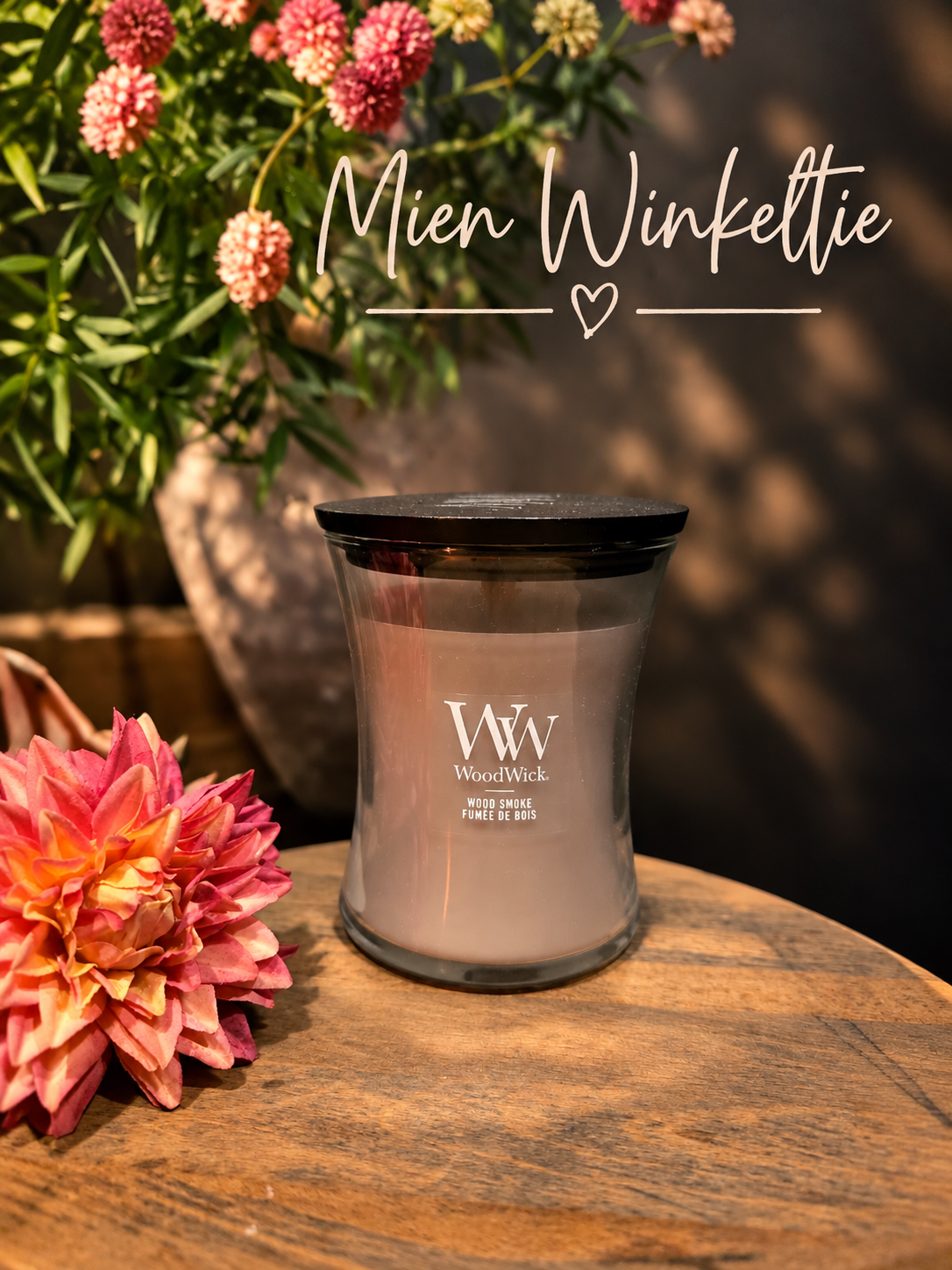 WoodWick - Wood Smoke - Medium Geurkaars