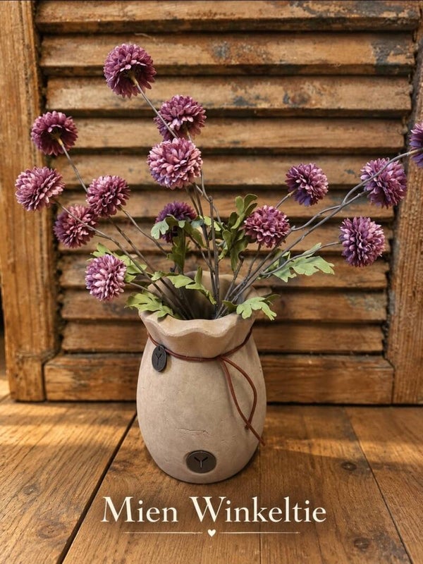 Taupe bagsac vaas