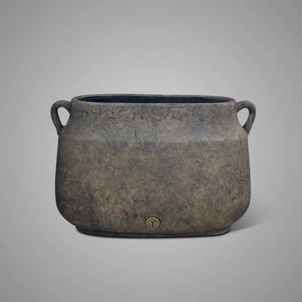 Planter Oval Two Ears Majestic Brown L