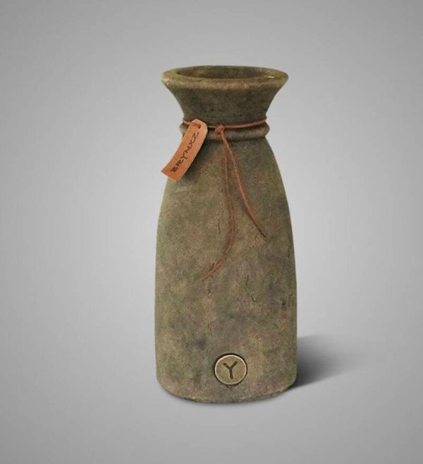 Vase Luxury Leather Rope Majestic Brown M