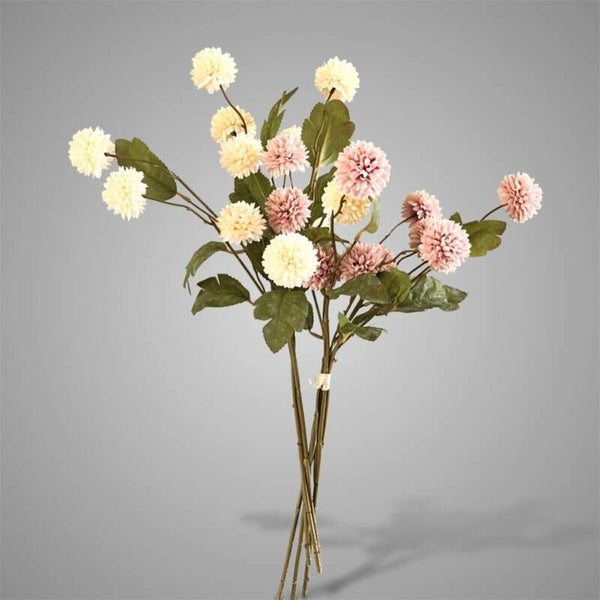 Sort. of 2 Chrysanthemum Multi Stem Pink Off White Bundle3