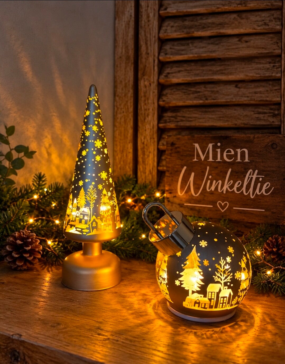 Kerstboom led goud