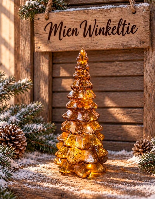 Kerstboom led bruin