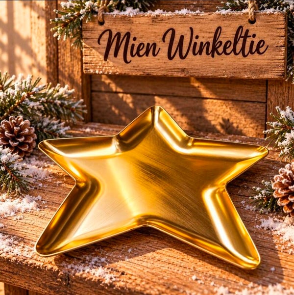 Ster schaal goud