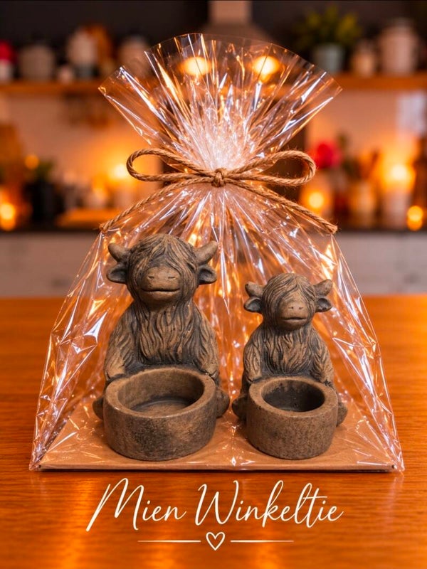 Cadeau set hooglanders brown