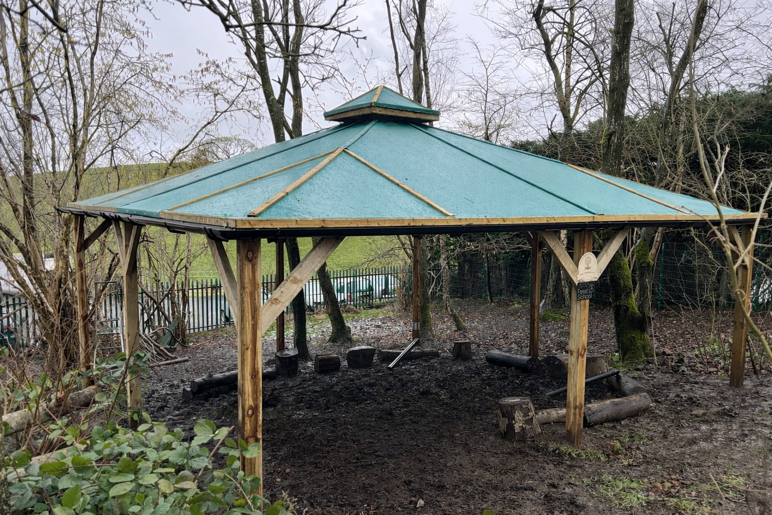 6m x6m (36sqm) open sided canopy including installation