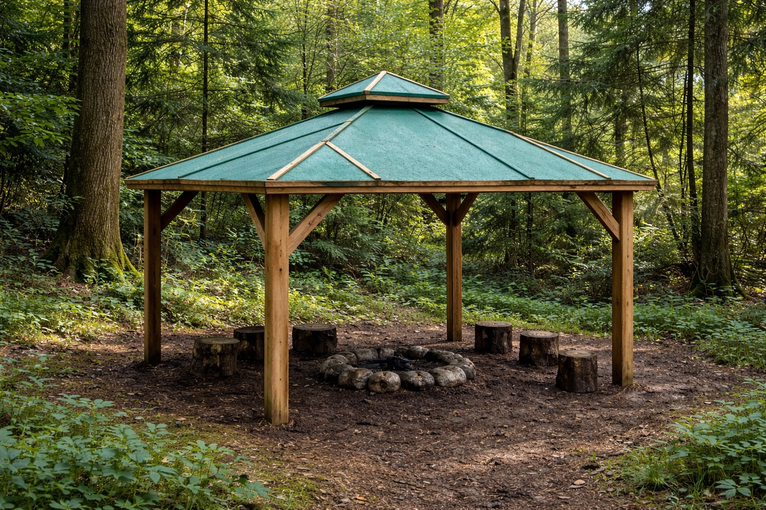 3m x 3m open sided canopy