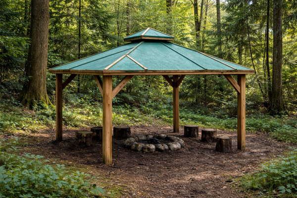 3m x 3m open sided canopy