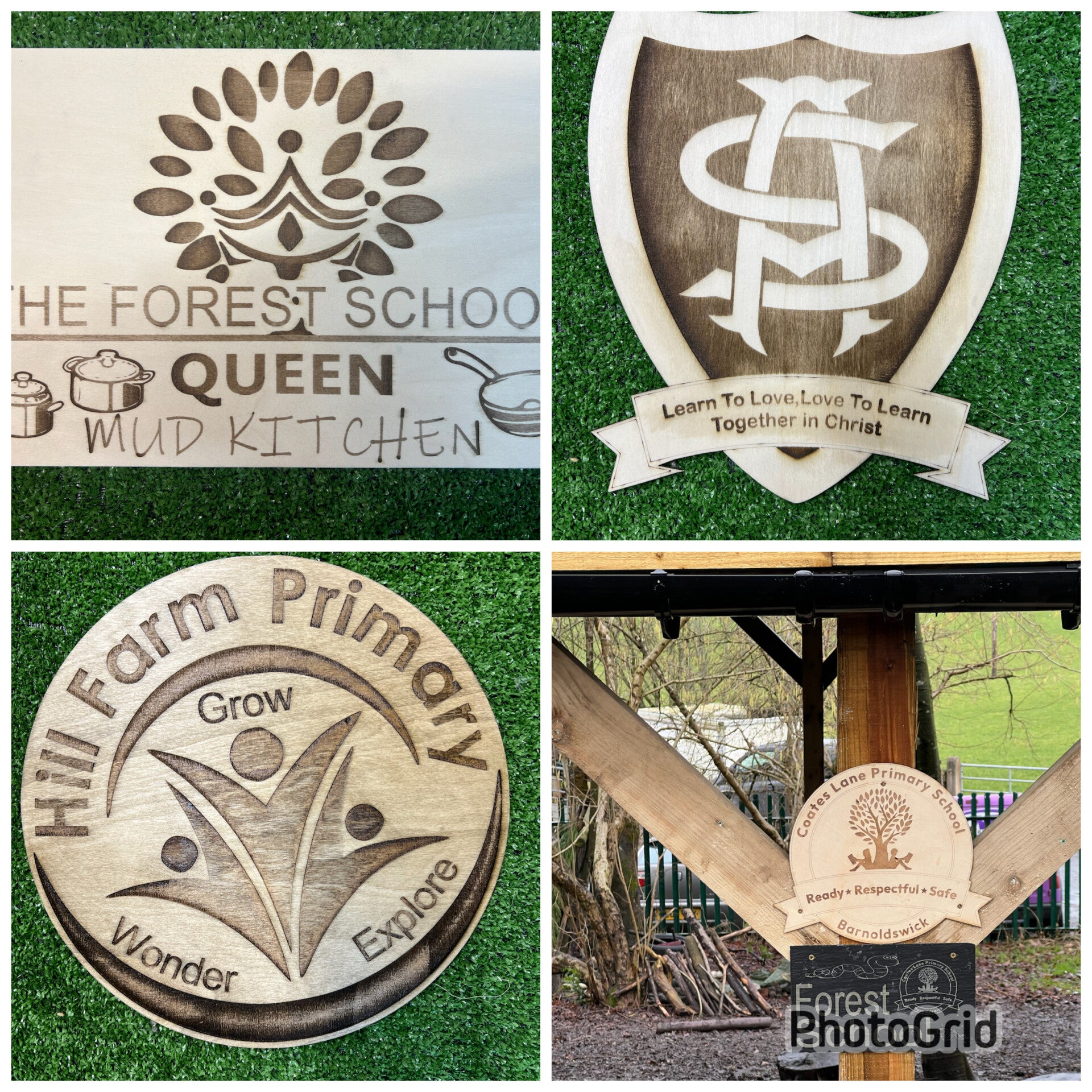 3.6 mm Thick laser cut and engraved wooden sign