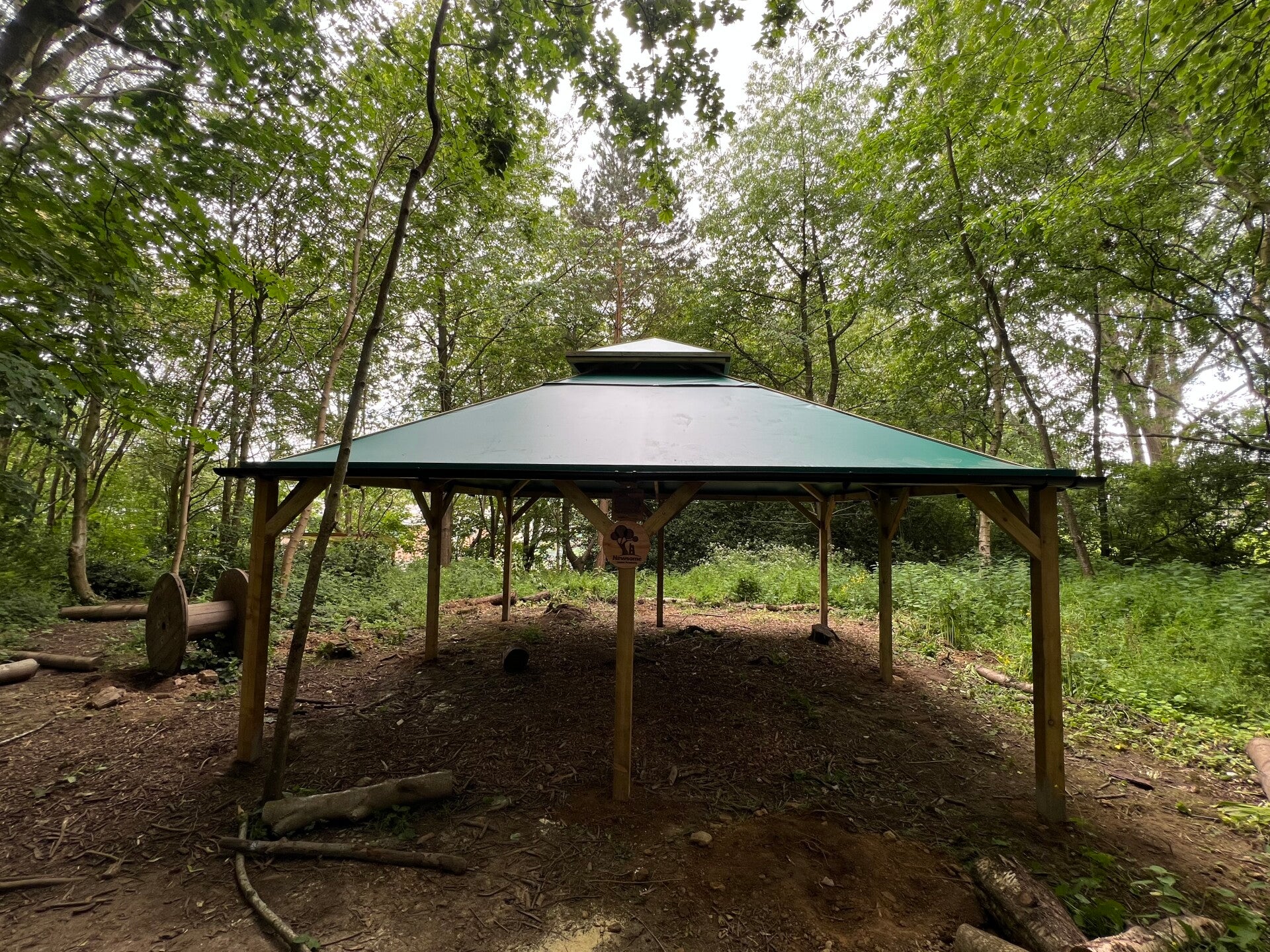 5mx5m (25sqm) PVC covered canopy including installation