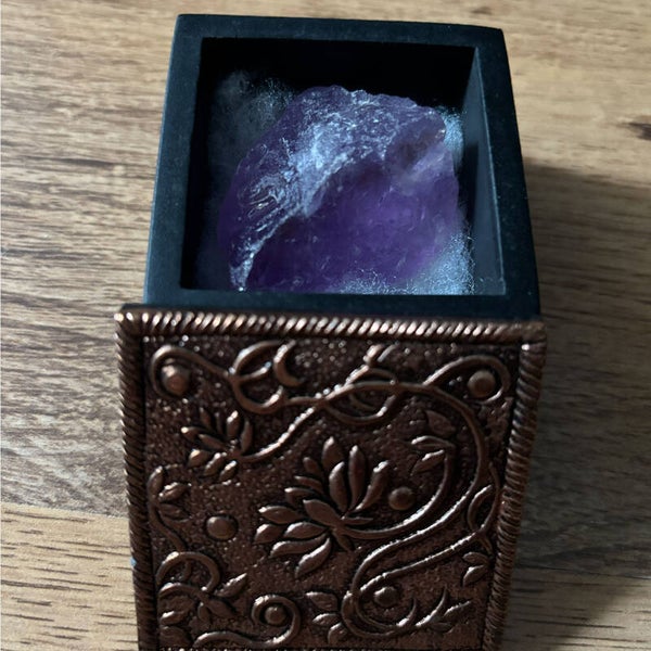 Cadeaudoosje met ruwe steen