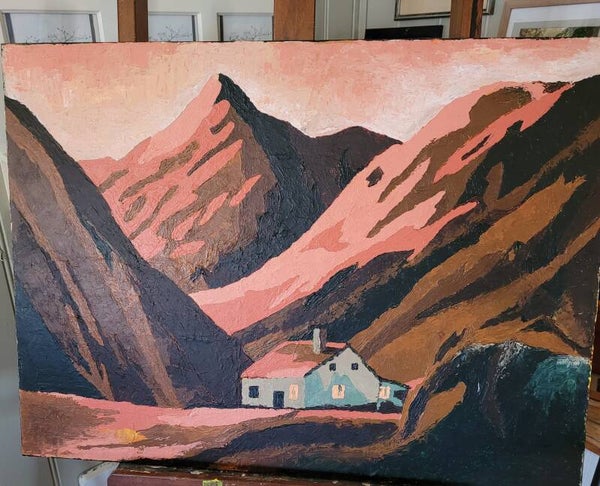 "Det lille huset i fjellet"   80x60