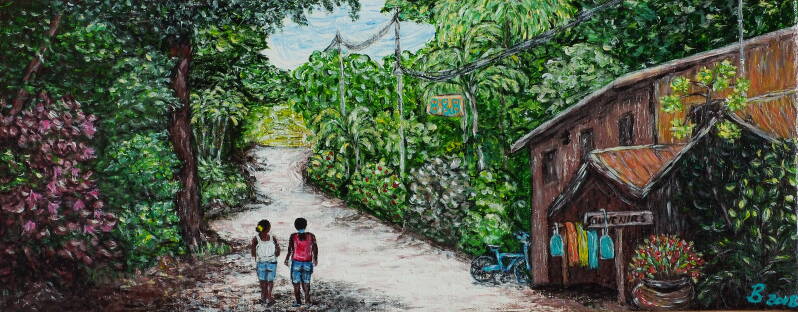 Acrylbild Costa Rica, unverkäuflich