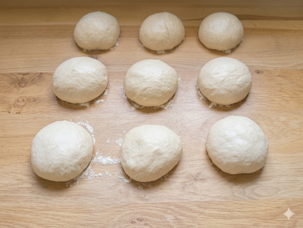 Pizzadeegbollen
