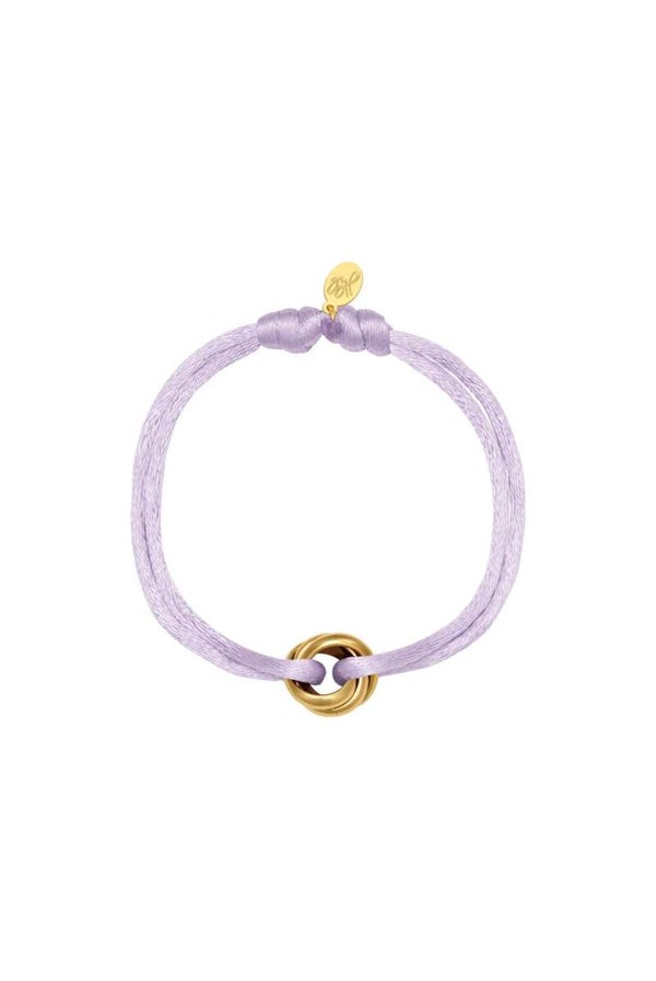 BRACELET SATIN KNOT - LILA