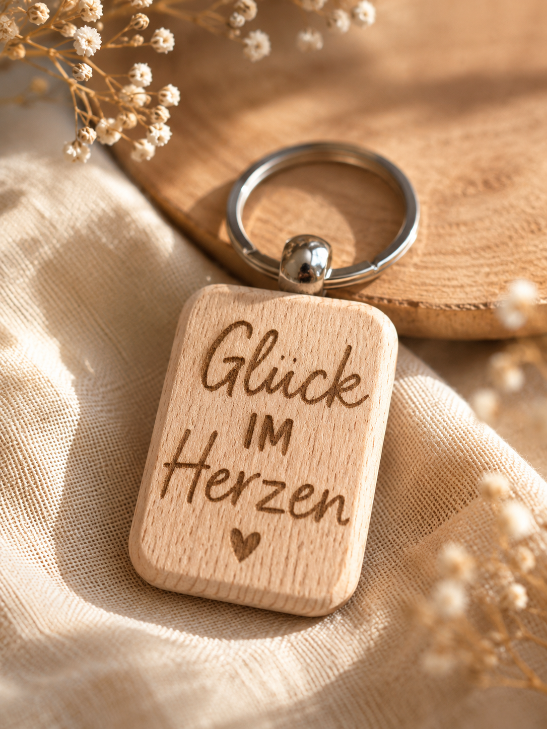 Bambus Schlüsselanhänger