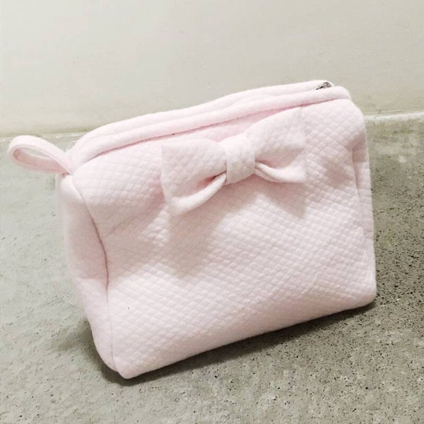 Toilettas met strik Rose