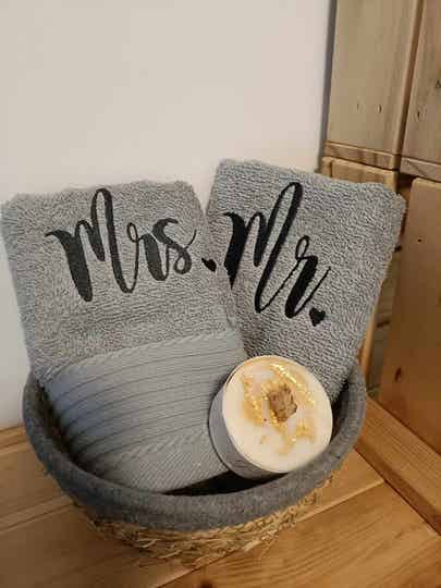 geschenk setje gastendoekjes