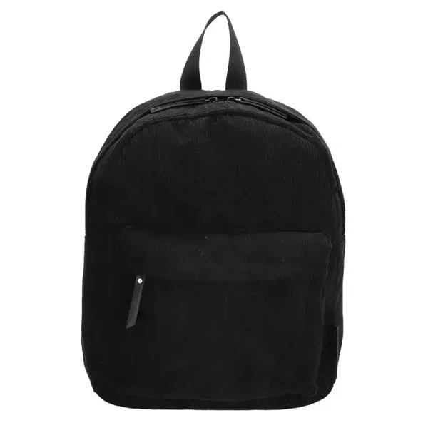 Corduroy Rugzak zwart 35x28cm