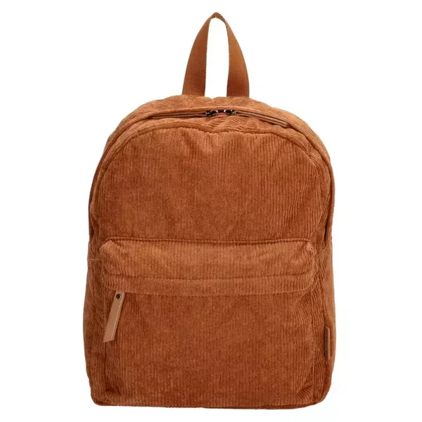 Corduroy Rugzak cognac 35x28cm