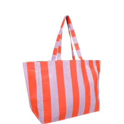cotton beach bag rose-lilac