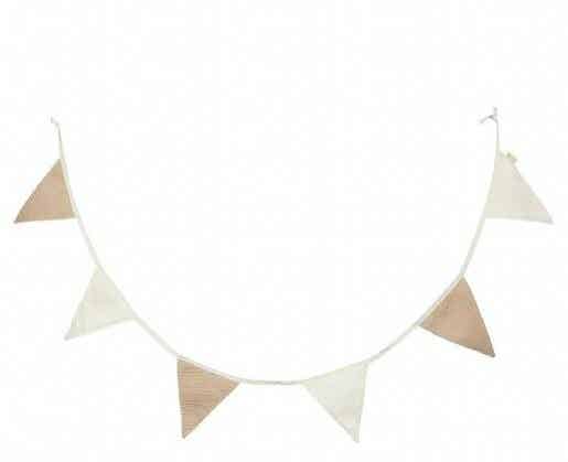 Jollein Vlaggenlijn Biscuit/Ivory