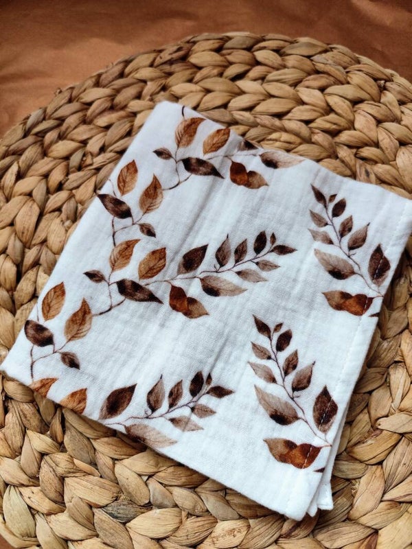 Swaddle - Bladeren - 65x65cm