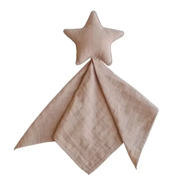 lovey blanket STAR - natural