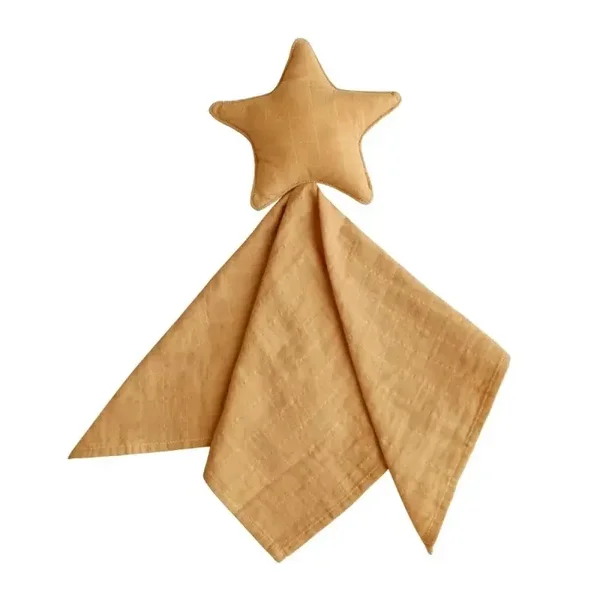 lovey blanket STAR - yellow