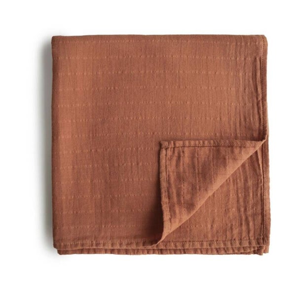 Swaddle - Mushie - auburn - 120X120cm