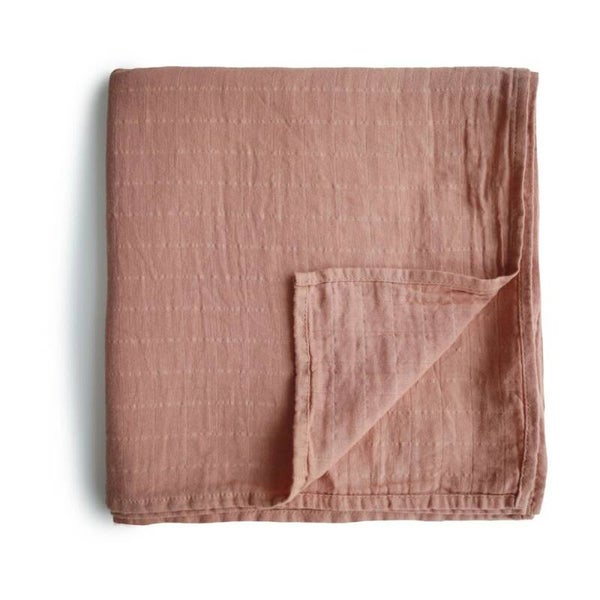 Swaddle - Mushie - tanwy birch - 120X120cm