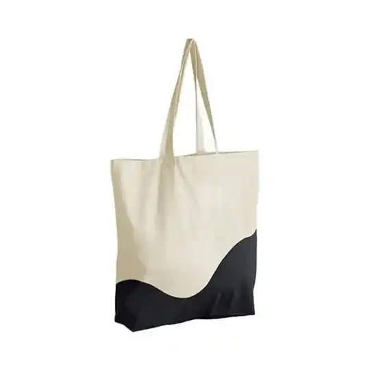 tote bag wave - black