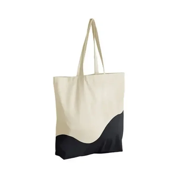 tote bag wave - black