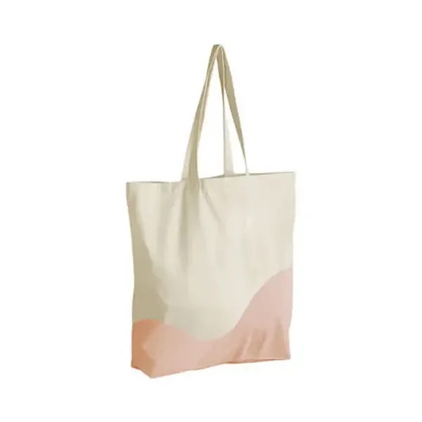 tote bag wave - peach