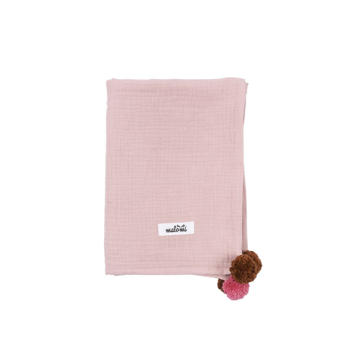 Mousseline SWADDLE POMPON DUSTY ROZE