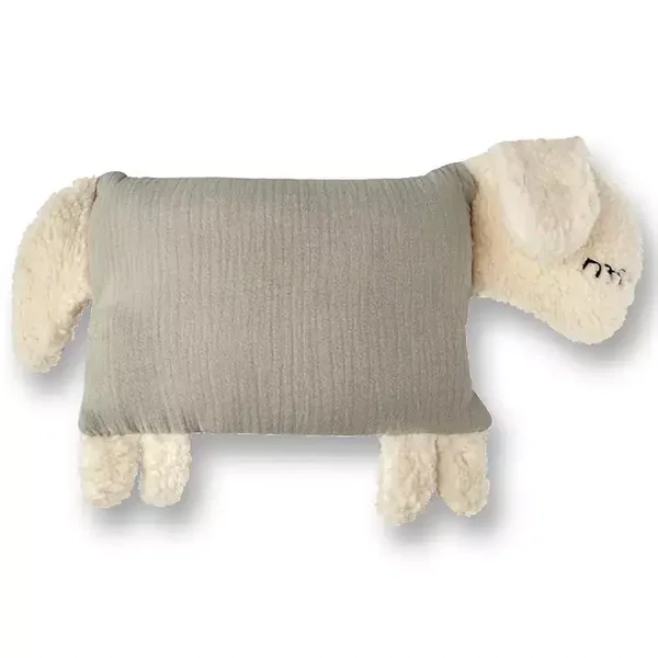 knuffel schaapje, zand