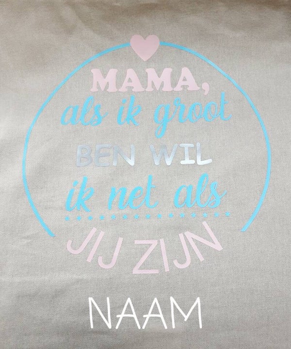 Kussen als ik groot ben