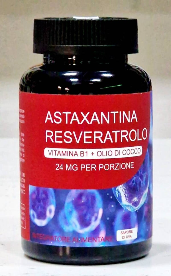 Astaxantina + Resveratrolo Gummies 24mg 500 mg