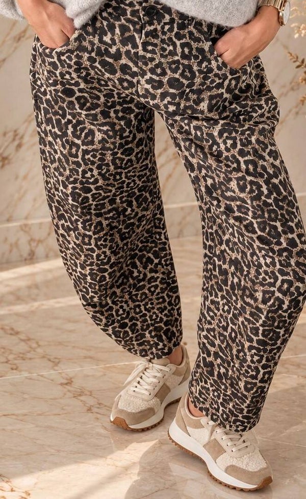 Balloon fit broek - Leopard