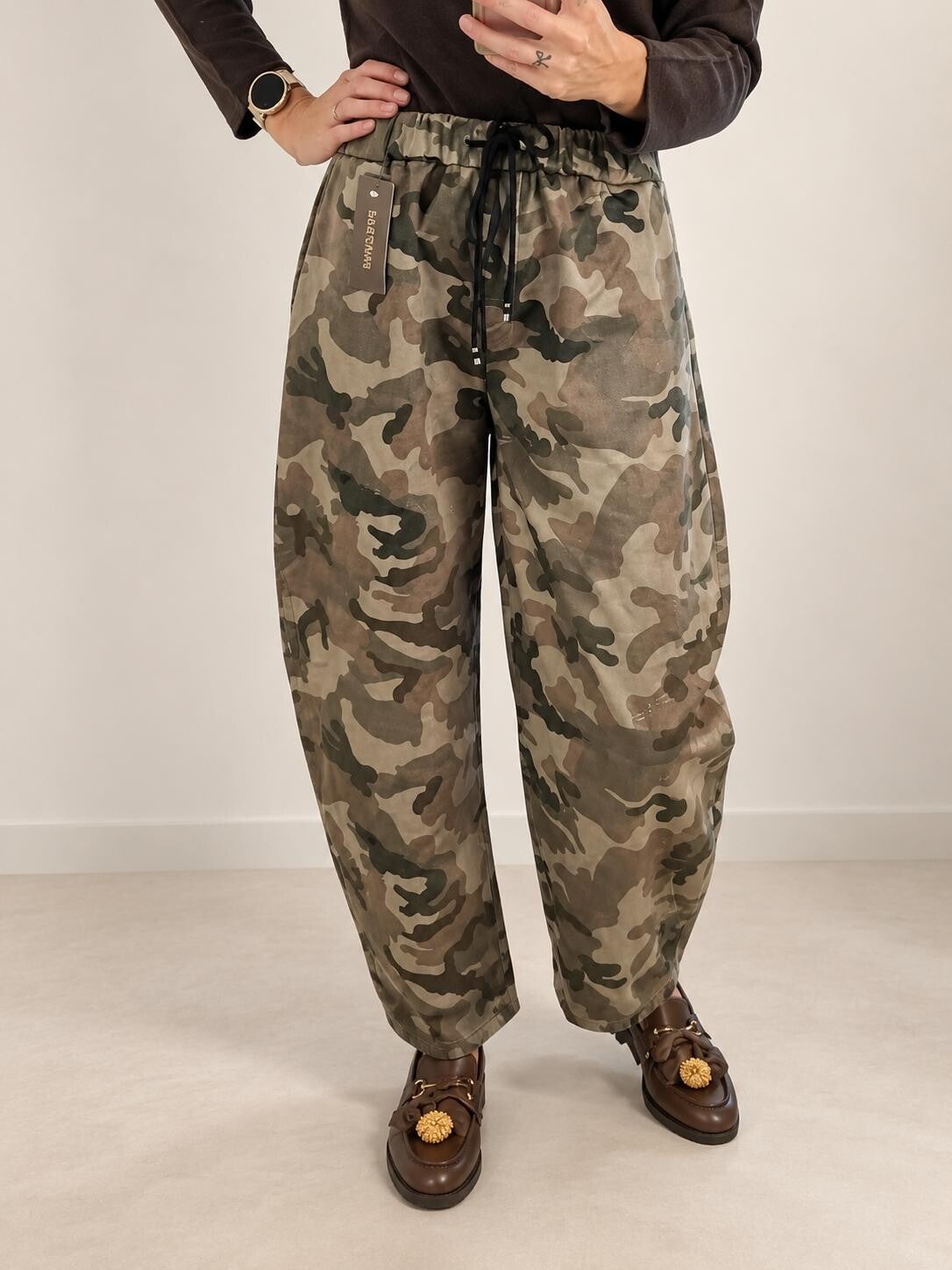 Balloon fit broek - Camouflage print