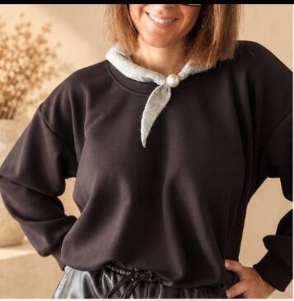 Soft oversized sweatshirt - bruin