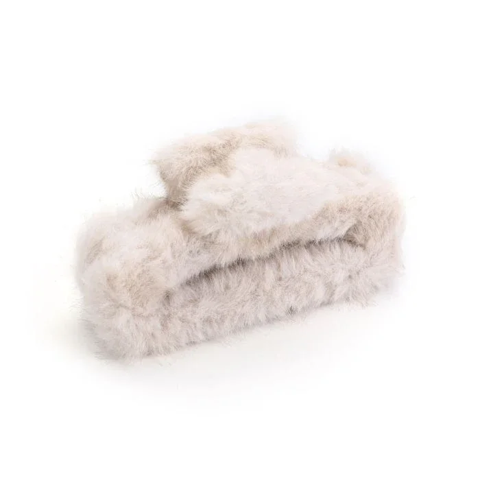 Haarclip fur - Beige