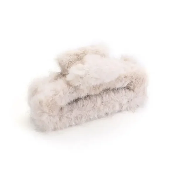 Haarclip fur - Beige