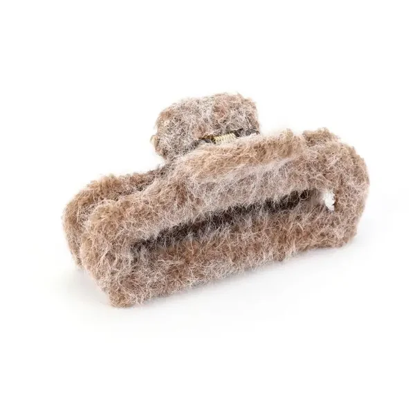 Haarclip fur - Khaki