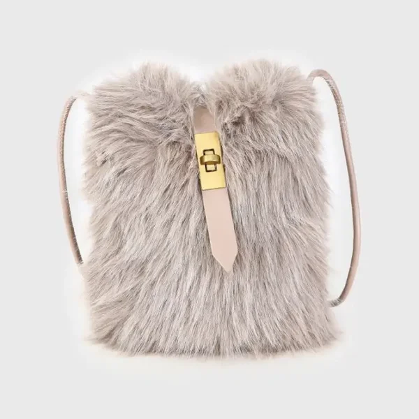 Telefoontasje fluffy - Beige